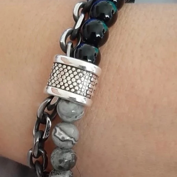 Men's beaded bracelet - Picture 7 of 8